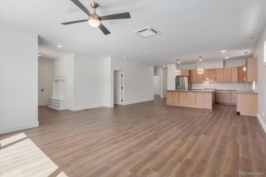 Each room has its own mini split and remote control