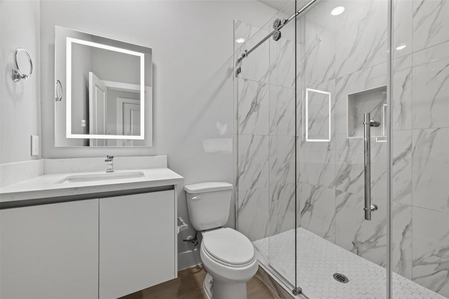 Furnished interior view inside a new home in Metro Village, Houston (Image 7). Furnished interior view inside a new home in Metro Village, Houston (Image 7).