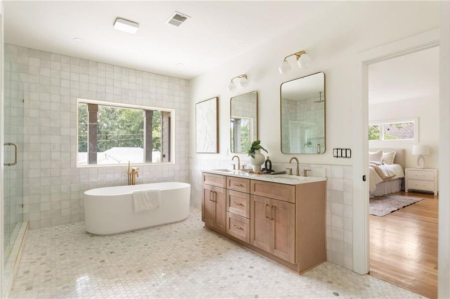 Furnished interior view inside a new home in , Atlanta (Image 17). Furnished interior view inside a new home in , Atlanta (Image 17).
