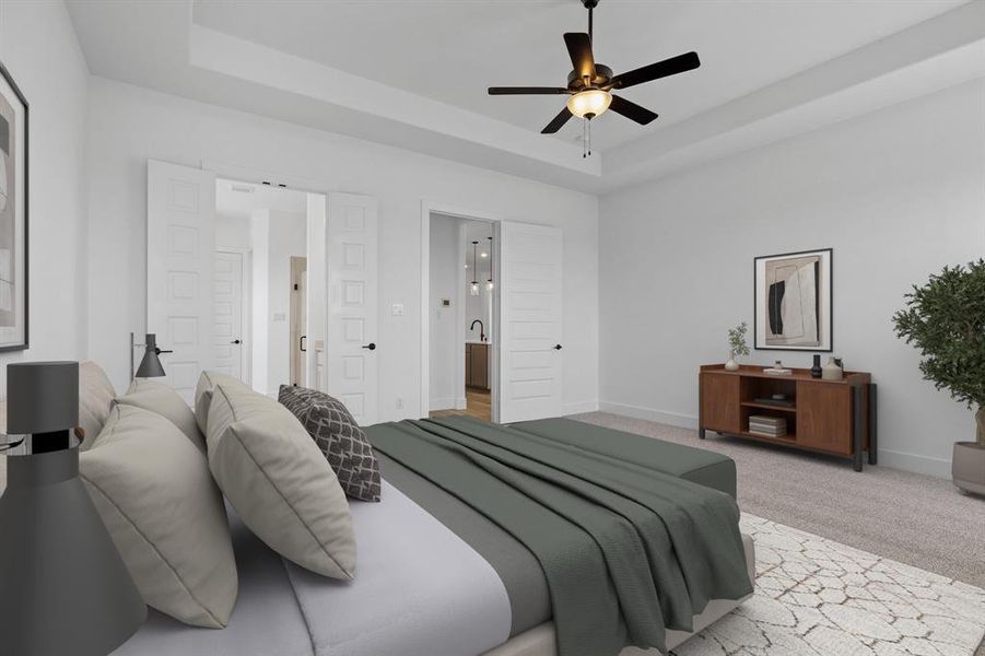 Furnished interior view inside a new home in Solterra, Mesquite (Image 2). Furnished interior view inside a new home in Solterra, Mesquite (Image 2).