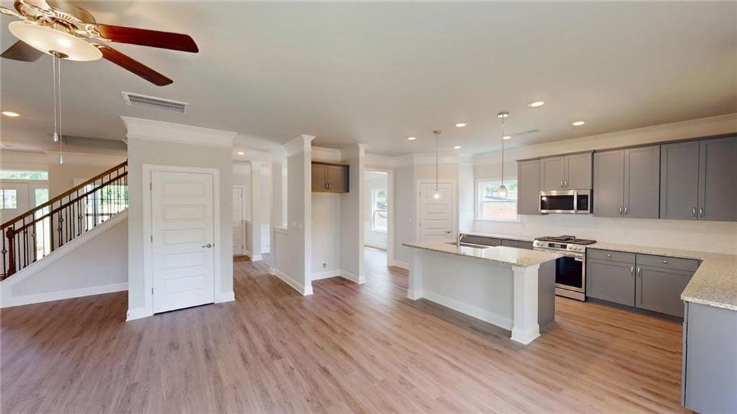 Furnished interior view inside a new home in Mirror Lake at South Harbour, Villa Rica (Image 12).