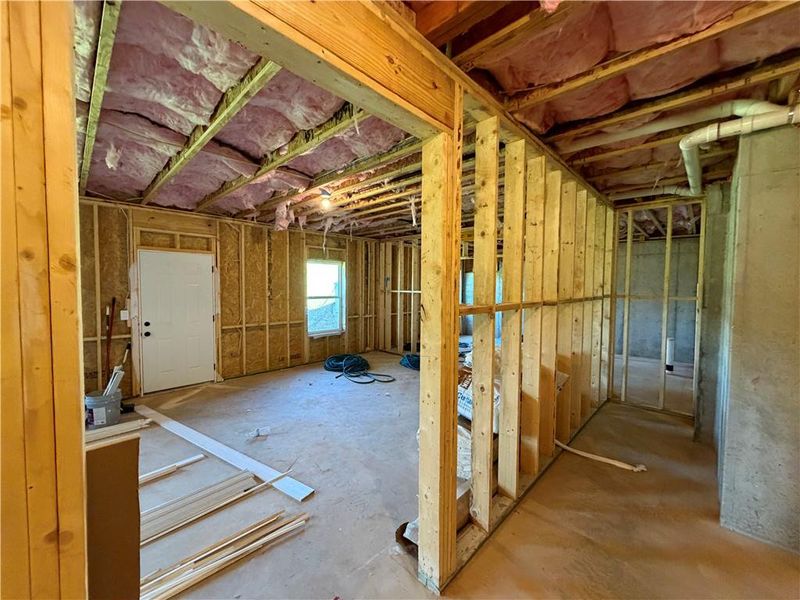 In-progress construction of a new home in Mallard’s Landing, Jefferson, GA (Image 39).
