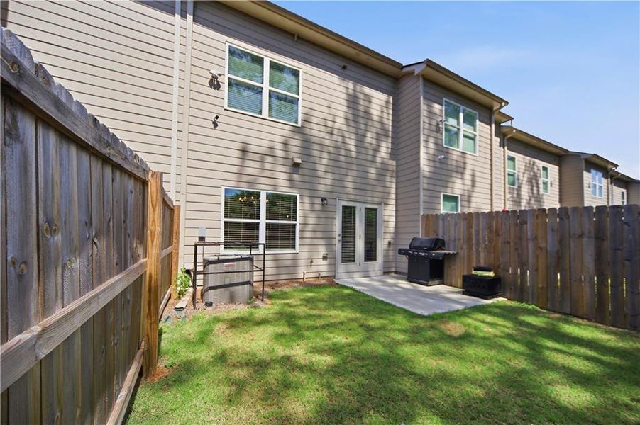 Exterior details and patio area of a home in , Lithonia (Image 27). Exterior details and patio area of a home in , Lithonia (Image 27).