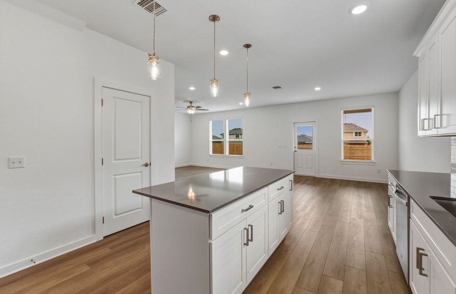 Furnished interior view inside a new home in Crosswinds, Kyle (Image 11).