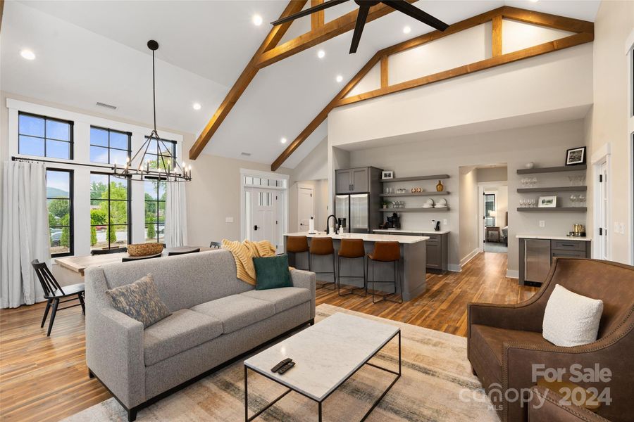 Furnished interior view inside a new home in , Waynesville (Image 15).