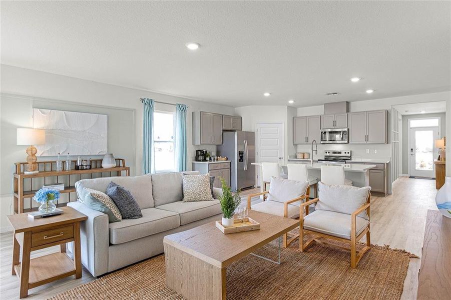 Furnished interior view inside a new home in Harmony on Lake Eloise, Winter Haven (Image 32).