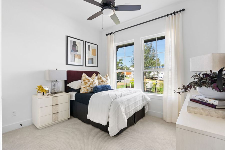 Furnished interior view inside a new home in Park Collection at Heritage, Dripping Springs (Image 30).