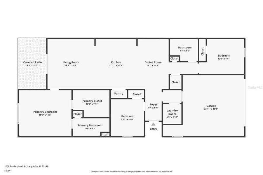 2D floor plan layout of this home in , Lady Lake, FL (Image 4).