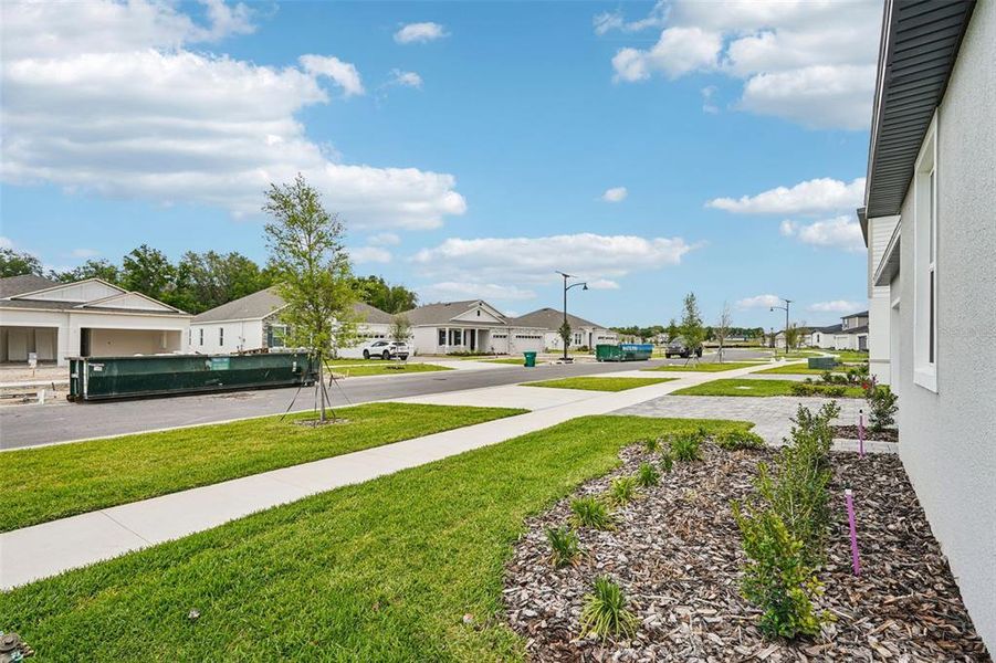 Exterior details and patio area of a home in The Reserve at Hammock Oaks - Signature Series, Lady Lake (Image 24).