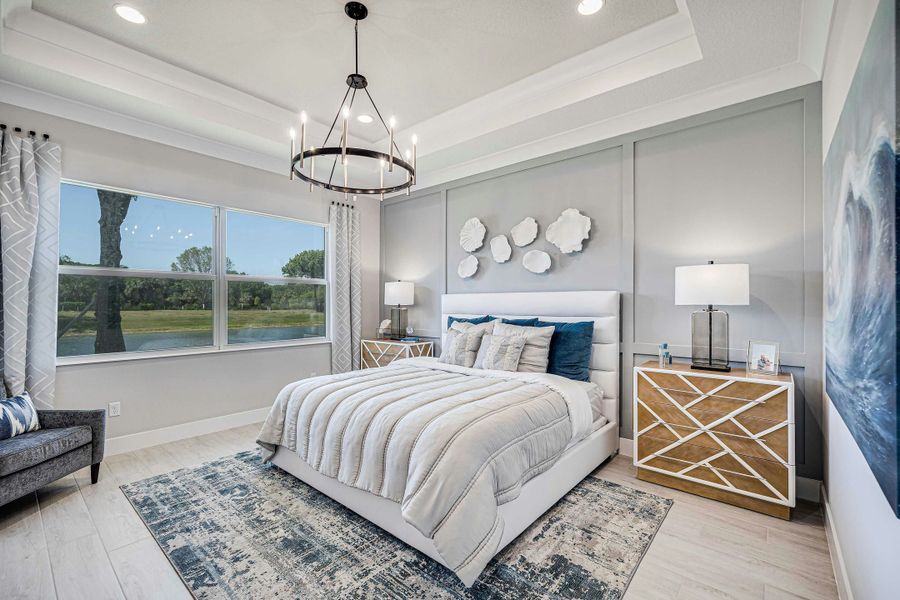 Furnished interior view inside a new home in Lucaya Pointe, Vero Beach (Image 35).
