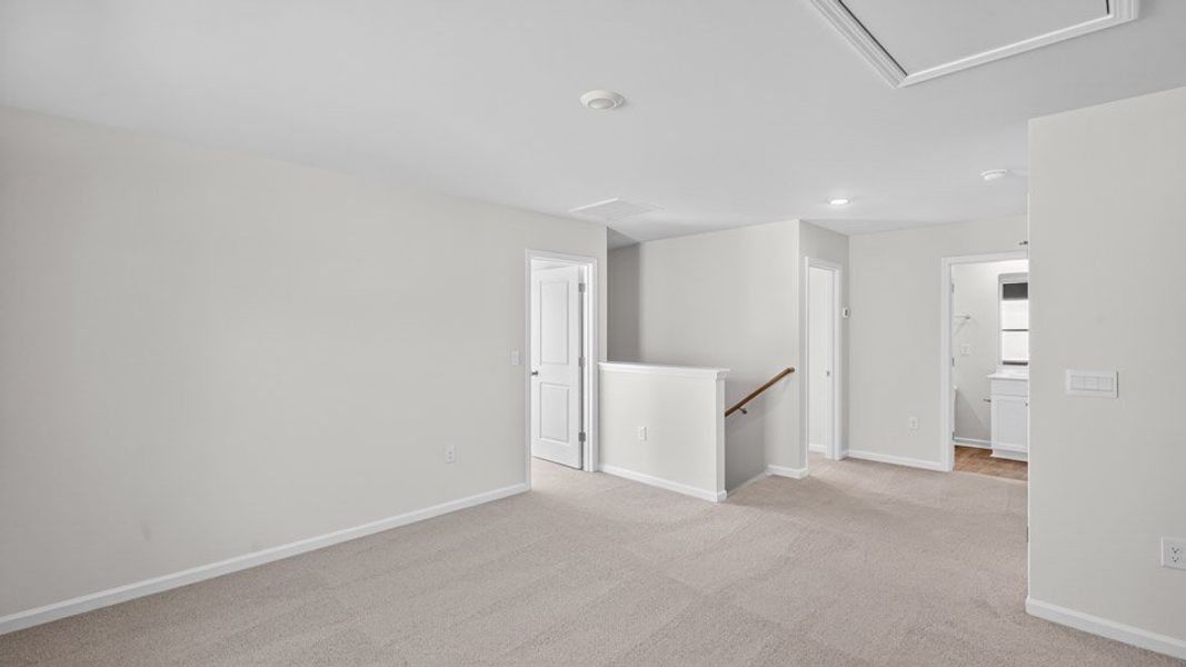 Spacious, unfurnished interior of a new home in Olive Branch, Clayton (Image 23). Spacious, unfurnished interior of a new home in Olive Branch, Clayton (Image 23).