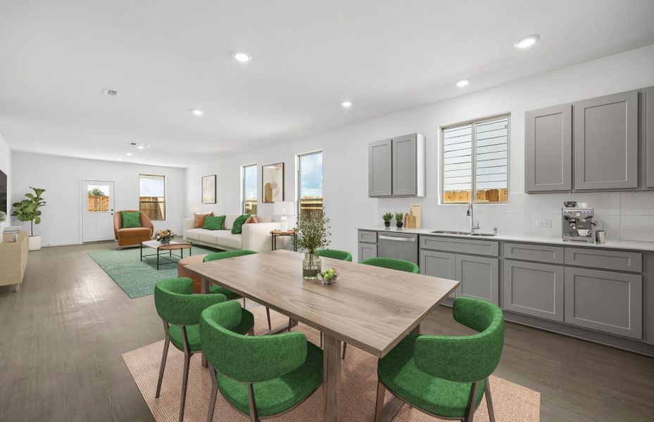 Furnished interior view inside a new home in Crosby Farms, Crosby (Image 6).