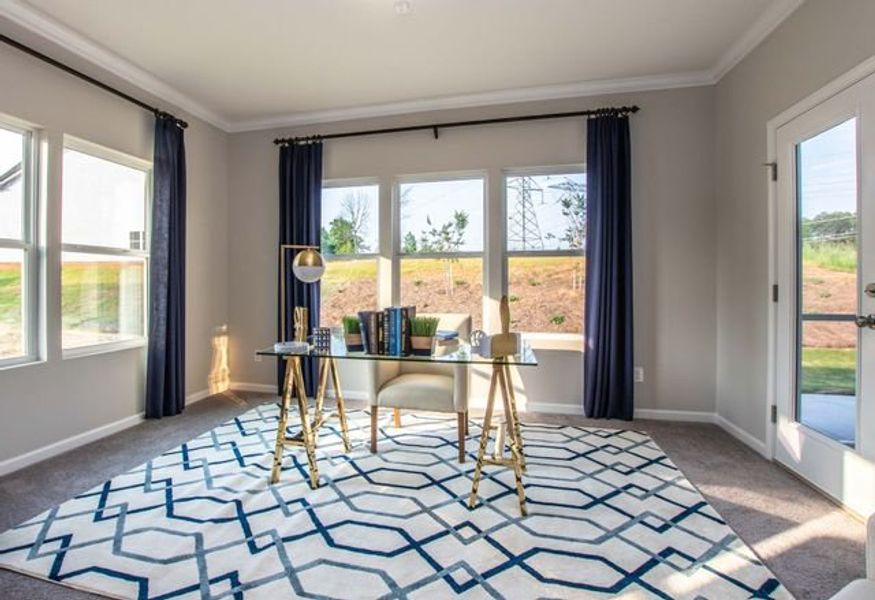 Representative furnished interior of a home built from the Brodrick by True Homes in Heritage Hall, Statesville (Image 21).