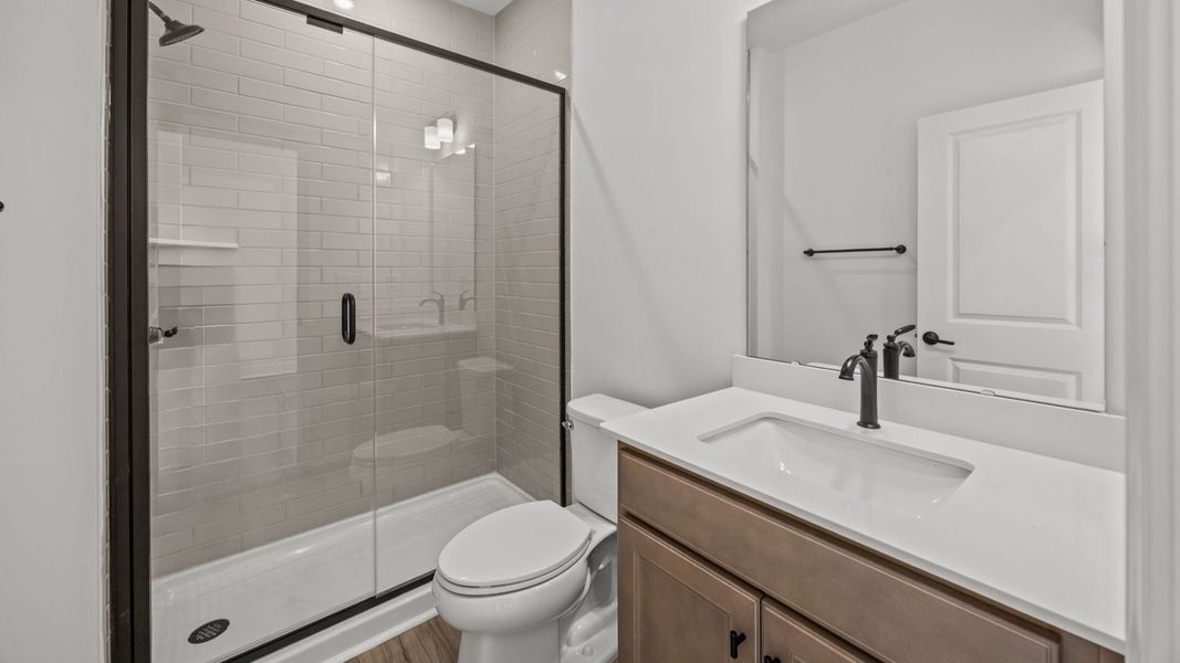 The Drayton Plan by DRB Homes in Farms at Bellingham, Mooresville NC - Bathroom 1