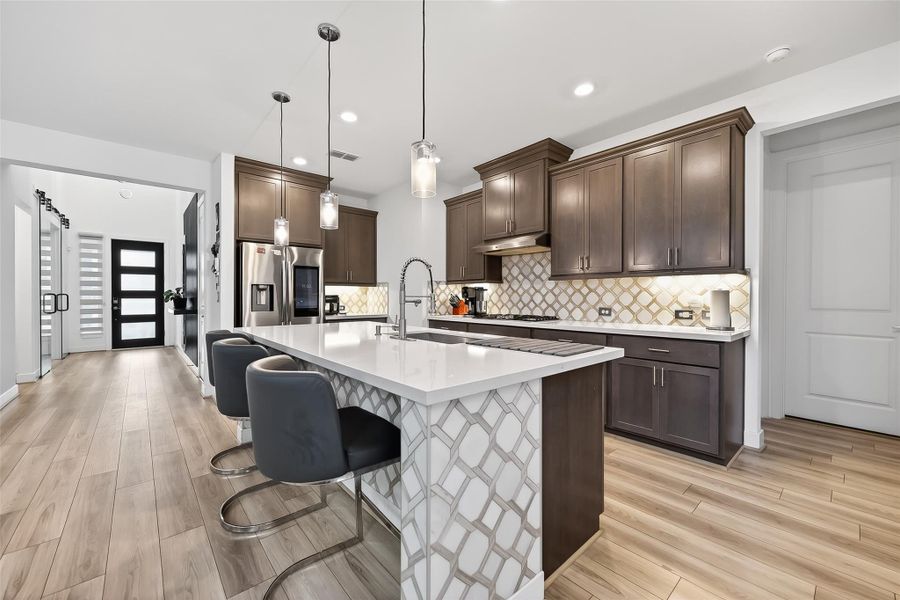 Furnished interior view inside a new home in Avalon at Cypress, Cypress (Image 36).