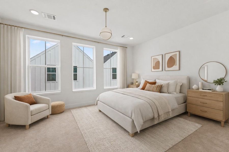 Furnished interior view inside a new home in , Houston (Image 8).