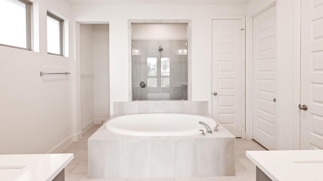 Furnished interior view inside a new home in Flora 50', Hutto (Image 8).