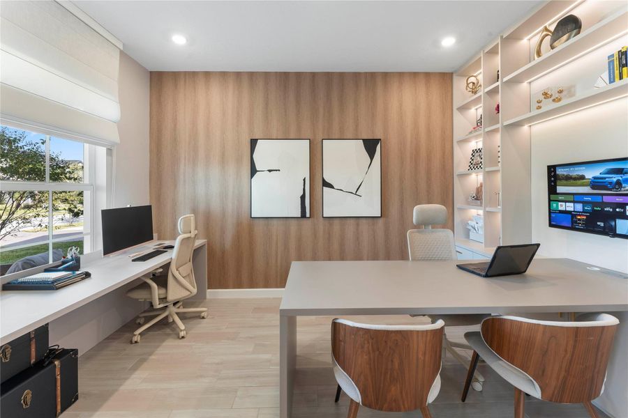 Furnished interior view inside a new home in Arden: The Waterford Collection, Loxahatchee (Image 34).