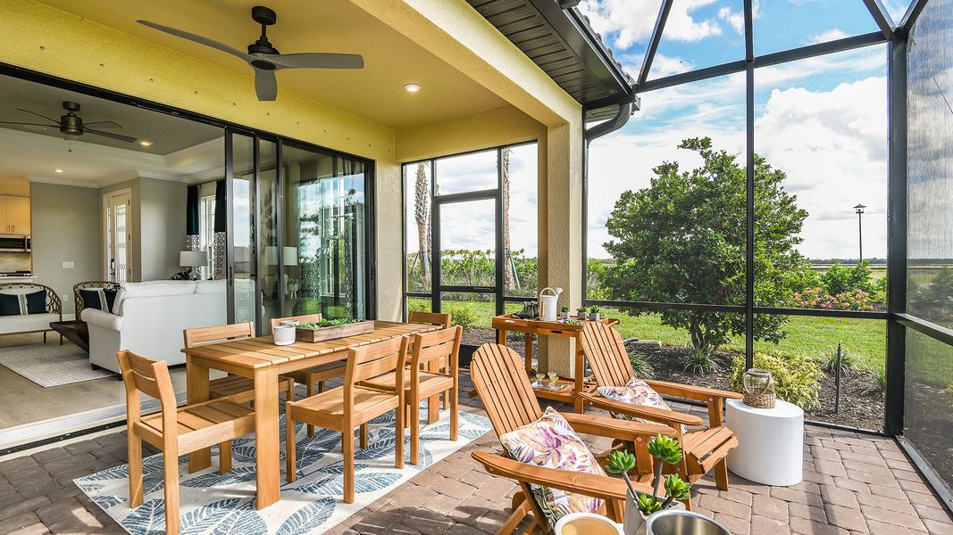 Representative furnished interior of a home built from the Ceretti by Taylor Morrison in Esplanade by the Islands, Naples (Image 26).