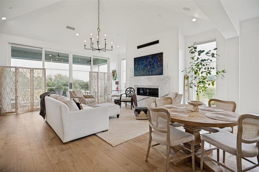Furnished interior view inside a new home in The Residences, Irving (Image 5).