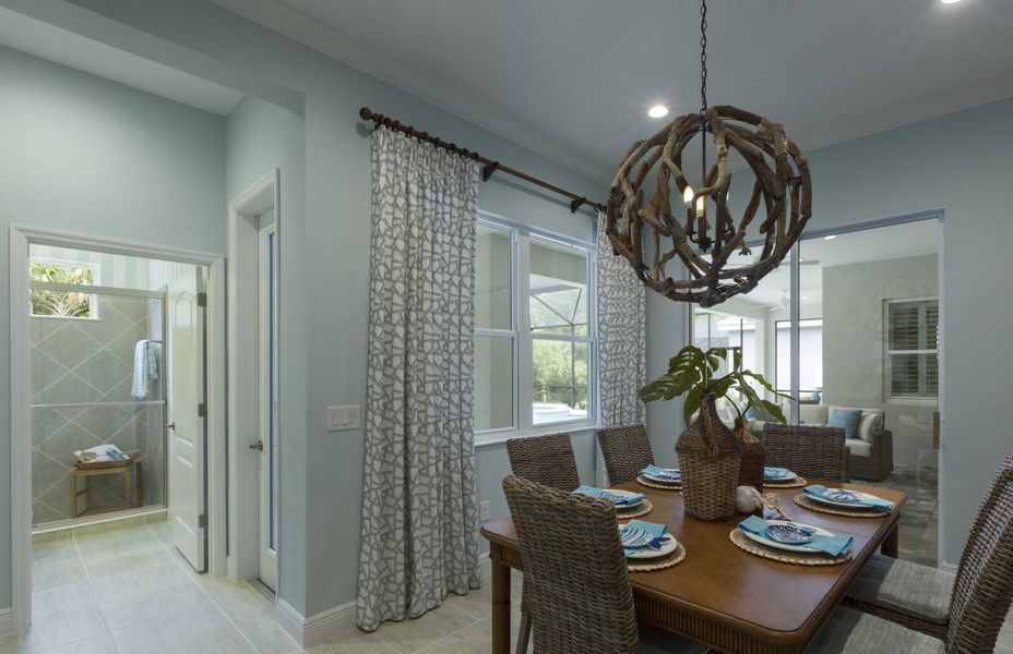 Representative furnished interior of a home built from the Kiawah 2 by Neal Communities in Verandah, Fort Myers (Image 10).