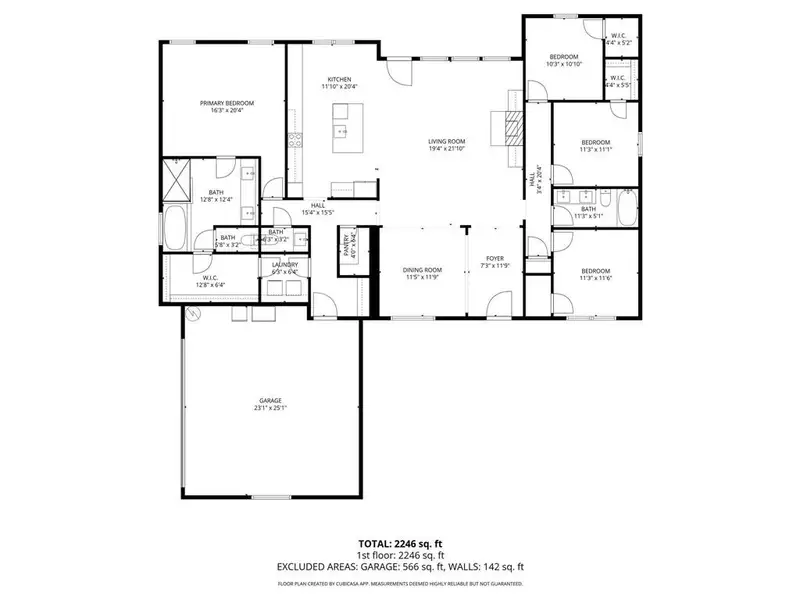 2D floor plan layout of this home in , Tuscola, TX (Image 4).