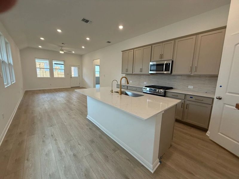 Furnished interior view inside a new home in La Cima, San Marcos (Image 6).