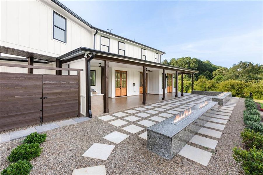 Exterior details and patio area of a home in , Canton (Image 4).
