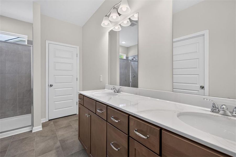 Furnished interior view inside a new home in Summerfield Place, Carrollton (Image 8). Furnished interior view inside a new home in Summerfield Place, Carrollton (Image 8).