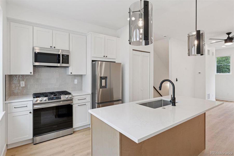 Furnished interior view inside a new home in , Denver (Image 10).
