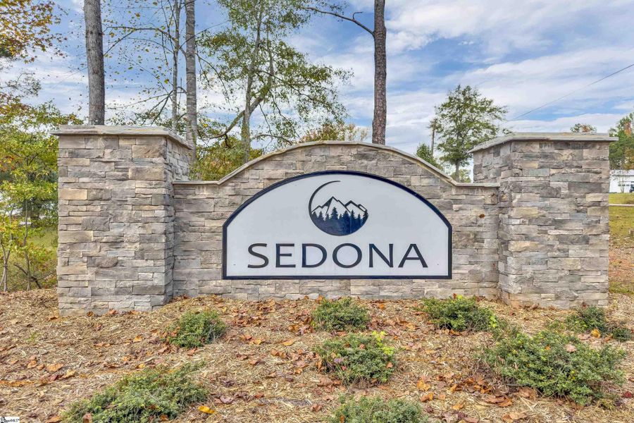 Front exterior of a new home in Sedona, Greenville, SC, highlighting curb appeal (Image 2).