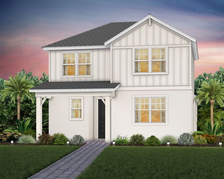 Representative exterior photo of a completed home built from the Kelsey II by Pulte Homes in SeaFlower, Bradenton, FL (Image 15). Representative exterior photo of a completed home built from the Kelsey II by Pulte Homes in SeaFlower, Bradenton, FL (Image 15).