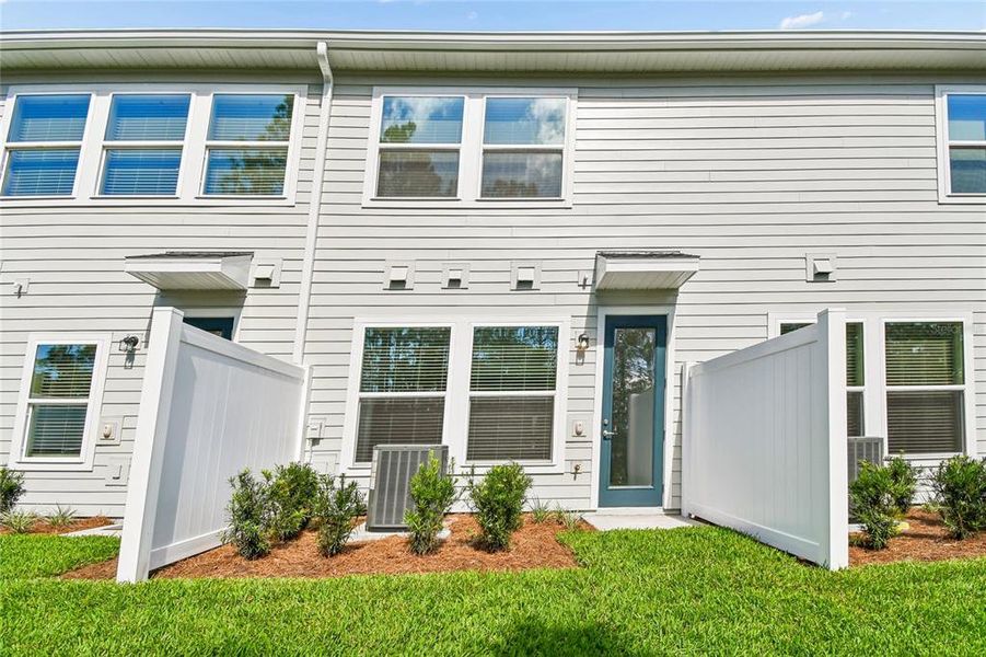 Exterior details and patio area of a home in Preserve at The Cays – The Driftwood Series, Daytona Beach (Image 3). Exterior details and patio area of a home in Preserve at The Cays – The Driftwood Series, Daytona Beach (Image 3).