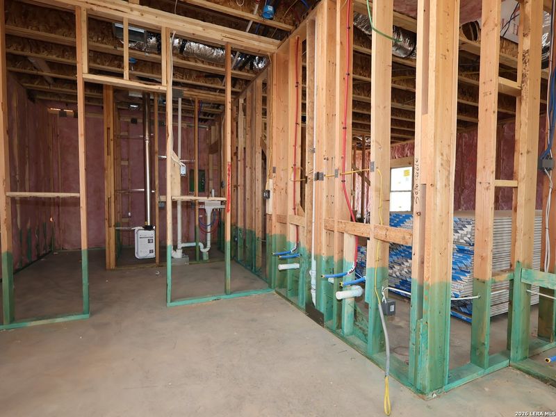 In-progress construction of a new home in Meadows at Clear Springs, New Braunfels, TX (Image 33).