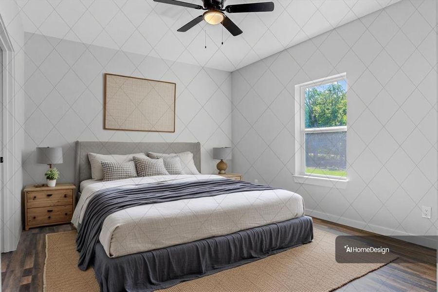 Staged Primary Bedroom Staged Primary Bedroom