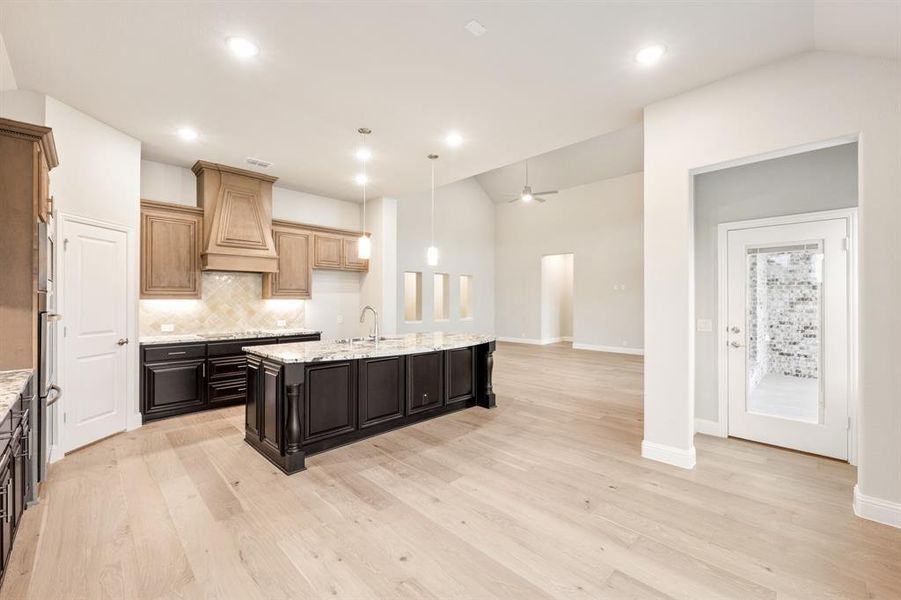 Furnished interior view inside a new home in Hayes Crossing, Midlothian (Image 14).
