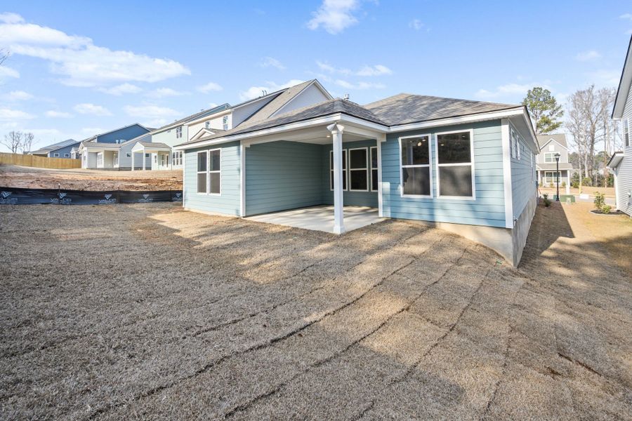 Exterior details and patio area of a home in Grand Arbor, Blythewood (Image 4).
