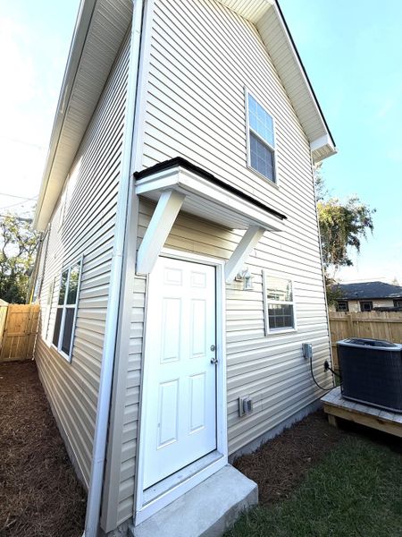Exterior details and patio area of a home in , North Charleston (Image 20).