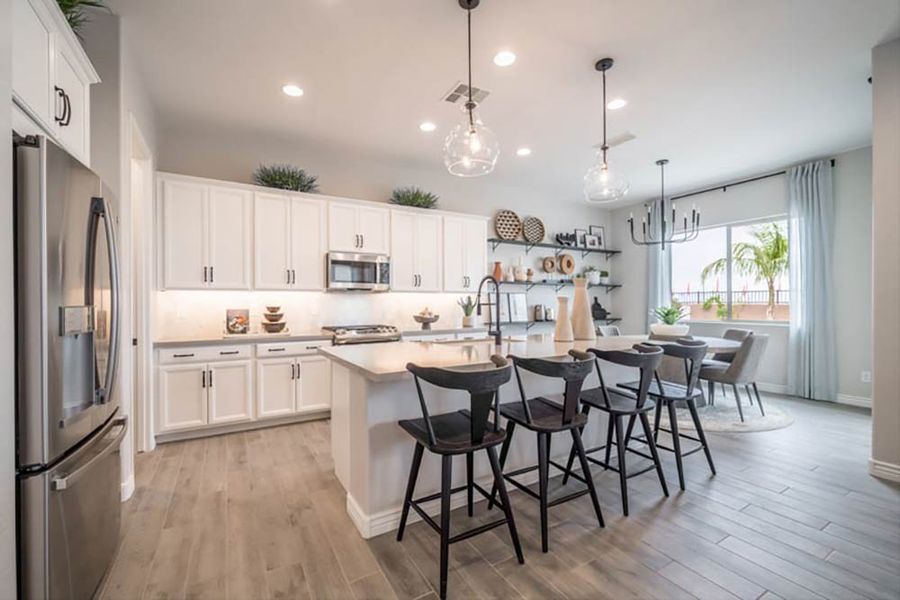 Representative furnished interior of a home built from the Windsor by Taylor Morrison in Hawes Crossing Landmark Collection, Mesa (Image 10). Representative furnished interior of a home built from the Windsor by Taylor Morrison in Hawes Crossing Landmark Collection, Mesa (Image 10).