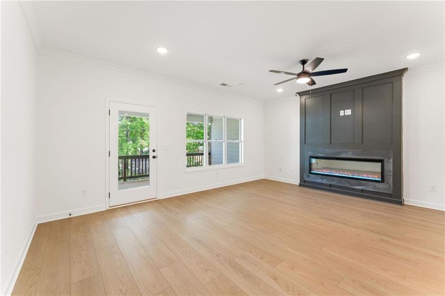 Spacious, unfurnished interior of a new home in Townes at South Main, Kennesaw (Image 17).