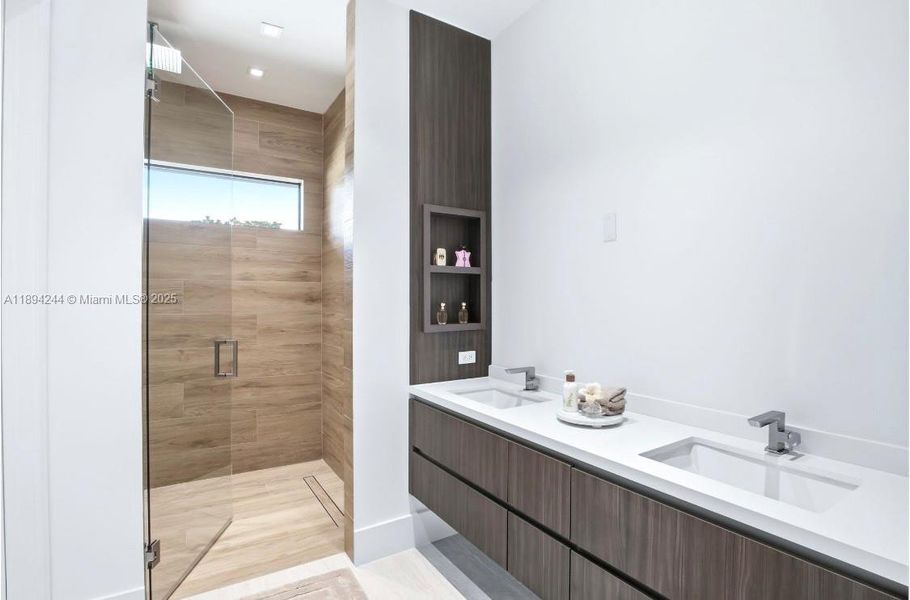 Furnished interior view inside a new home in , Coral Gables (Image 10). Furnished interior view inside a new home in , Coral Gables (Image 10).