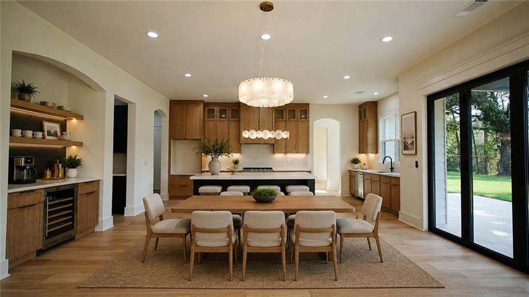 Furnished interior view inside a new home in , Flowery Branch (Image 30).