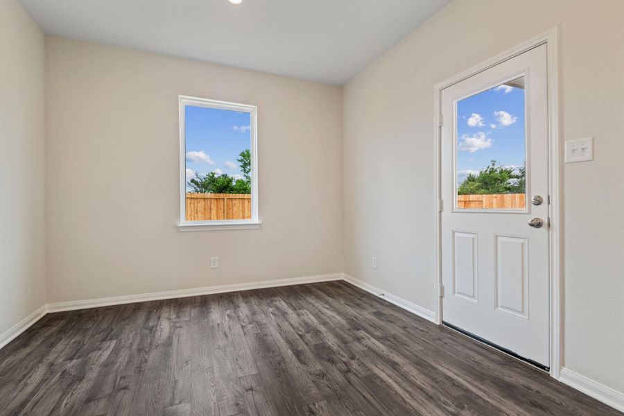 Spacious, unfurnished interior of a new home in Trails at Cochran Ranch, Waller (Image 18). Spacious, unfurnished interior of a new home in Trails at Cochran Ranch, Waller (Image 18).