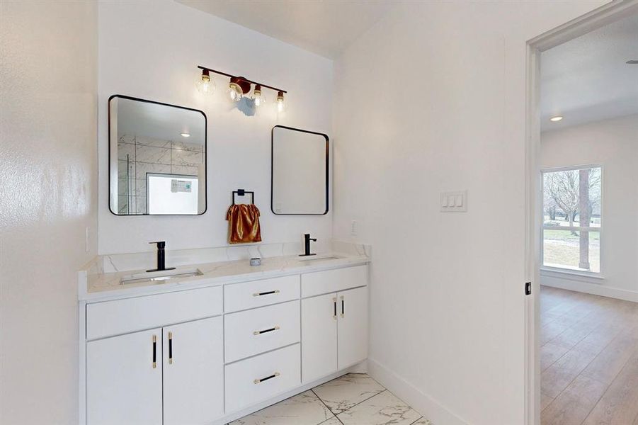 Bathroom with vanity