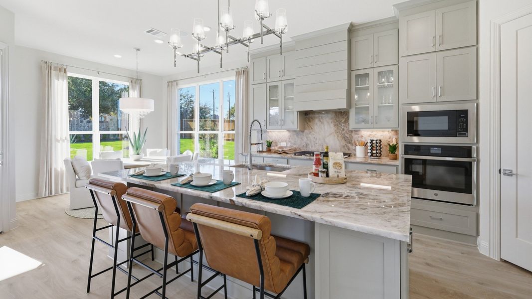 Representative furnished interior of a home built from the Dartmouth by Brightland Homes in Anna Ranch, Anna (Image 11).