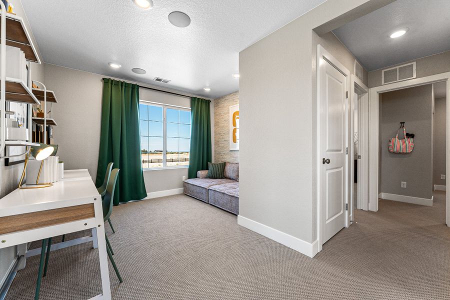 Representative furnished interior of a home built from the Windsor by Taylor Morrison in Macanta, Castle Rock (Image 32). Representative furnished interior of a home built from the Windsor by Taylor Morrison in Macanta, Castle Rock (Image 32).