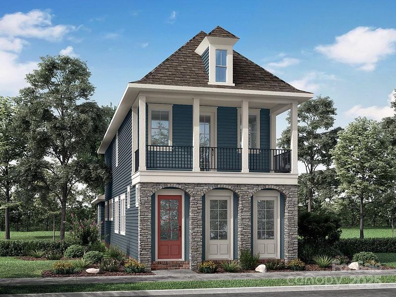 Front exterior of a new home in , Fort Mill, SC, highlighting curb appeal (Image 1).