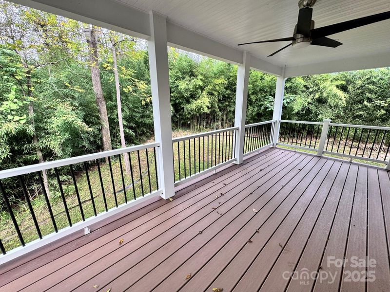 Exterior details and patio area of a home in , Asheville (Image 15).