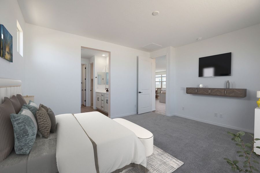 Representative furnished interior of a home built from the Brandy by Mattamy Homes in Empire Pointe, Queen Creek (Image 7).