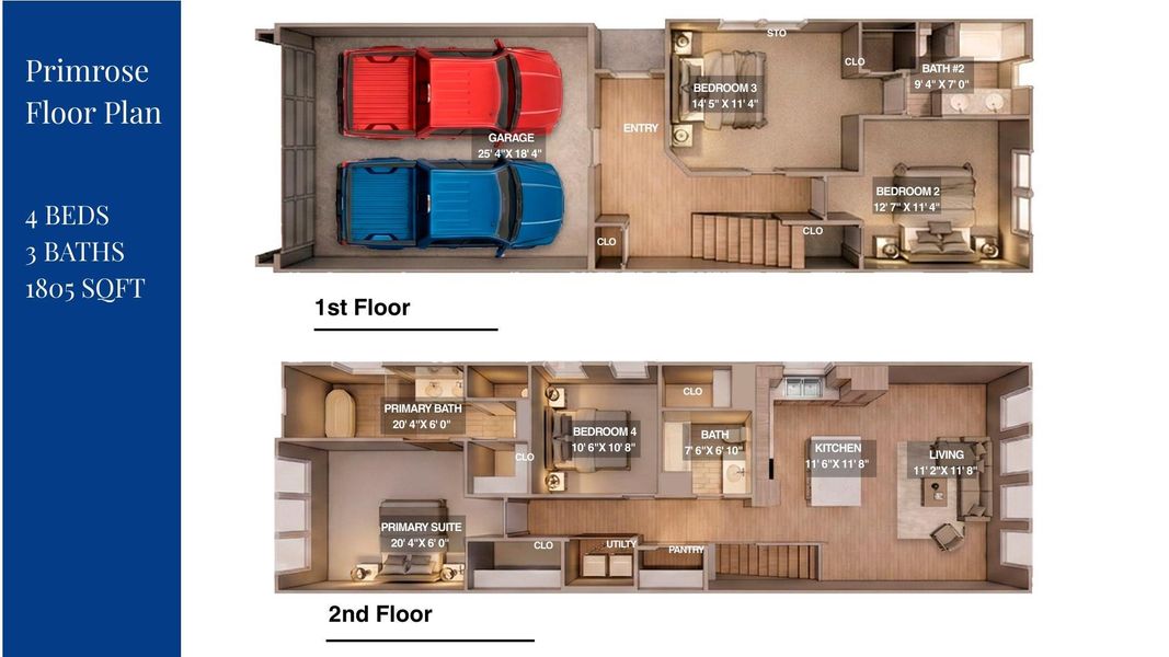 2D floor plan layout of this home in , Houston, TX (Image 5).